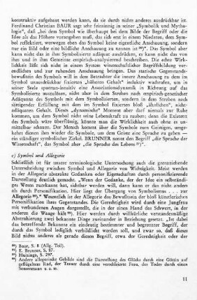 e) Symbol und Allegorie