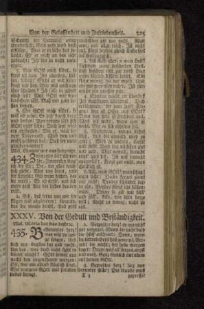 XXXV. Von der Gedult und Beständigkeit.