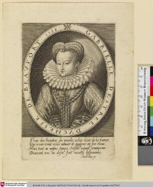 GABRIELLE DESTREE DVCHESSE DE BEAVFORT [Gabrielle d'Estrée Duchesse de Beaufort, Geliebte v. Heinrich IV]