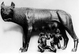 Capitolinische Wölfin mit Romulus und Remus