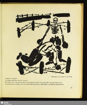 Armer Sammie : Zeichnung aus "La feuille", Genf 1917/20