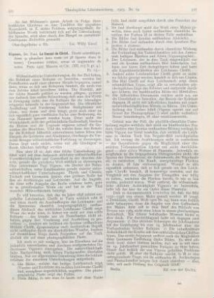 521-522 [Rezension] Vignon, Paul, Le linceul du Christ