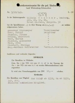 Vischer, Wilhelm
