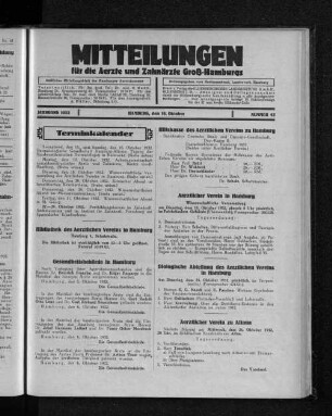 Jahrgang 1932, Hamburg, den 16. Oktober, Nummer 42