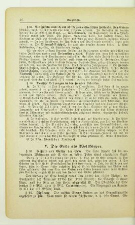 V. Die Erde als Weltkörper