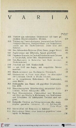 Varia (Nr. 898-1002)