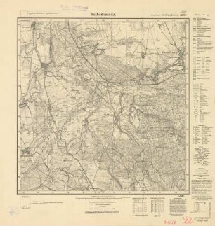 1668 (alte Nr.: 382) Rathsdamnitz, Meßtischblatt (4cm - Karte)