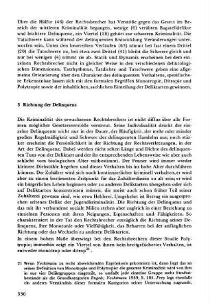 3 Richtung der Delinquenz