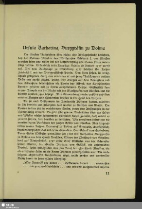 Ursula Katharina, Burggräfin zu Dohna