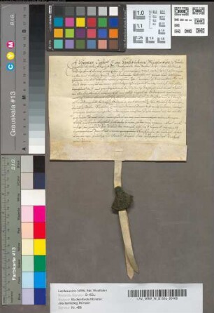 Freibrief für Theodor Albachten.