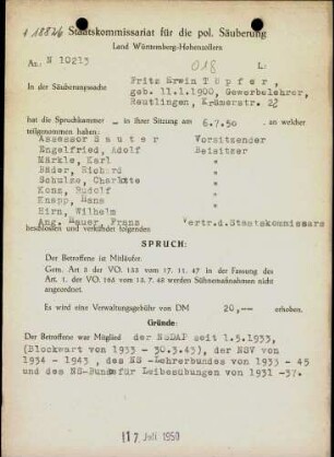 Töpfer, Fritz