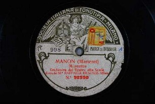 Manon : Minuetto / (Massenet)