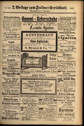 Dritte Ausgabe vom Samstag, den 05. Dezember 1896.
