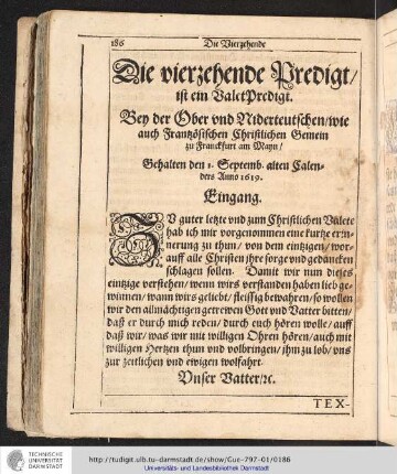 Die vierzehende Predigt