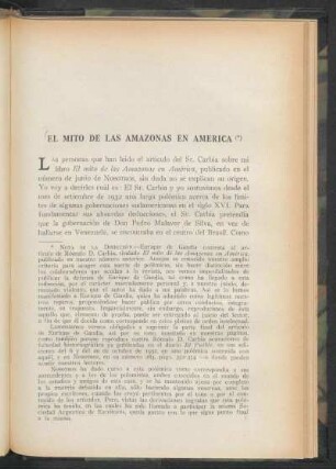 El mito de las Amazonas en América