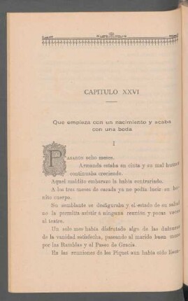 Capítulo XXVI - Que empieza con un nacimiento y acaba con una boda