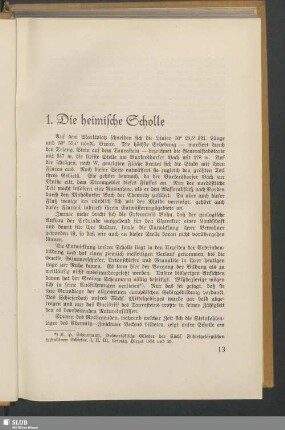 1. Die heimische Scholle