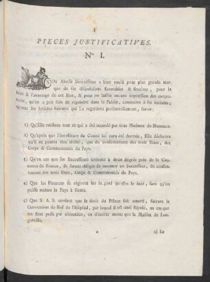 Pieces Justificatives