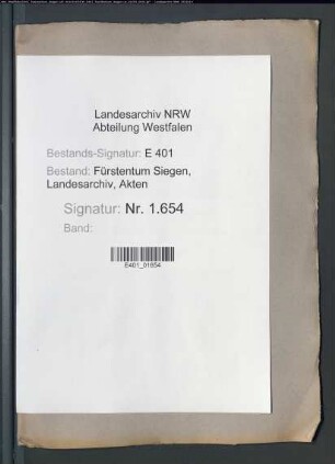 Angelegenheiten von Eingesessenen der Gemeinde Rinsdorf