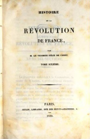 Histoire de la Révolution de France. 6