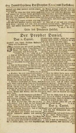 Der Prophet Daniel.