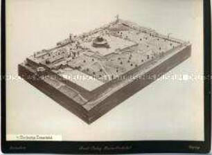 Schematische Darstellung des Tempelplatzes in Jerusalem um 1890