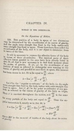 Chapter IV. Motion in two dimensions.