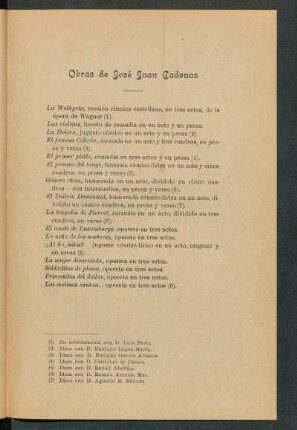 Obras de José Juan Cadenas