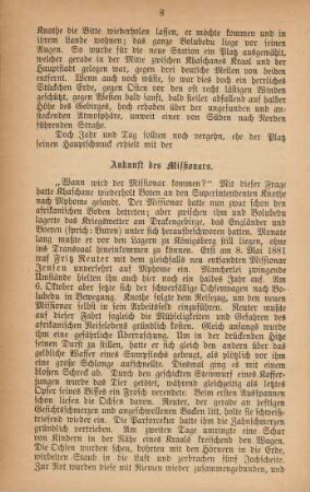 Ankunft des Missionars