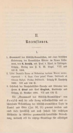 488-496 [Rezension] Kautzsch, Emil, Grammatik des Biblisch-Aramäischen