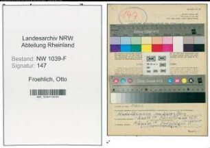 Entnazifizierung Otto Froehlich , geb. 22.12.1906 (Friseur)