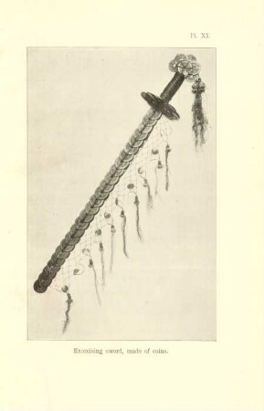 Pl. XI. Exorcising sword, made of coins