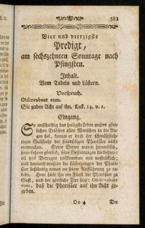 583-597, Vier und vierzigste Predigt