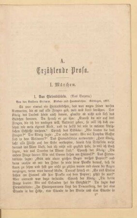 A. Erzählende Prosa