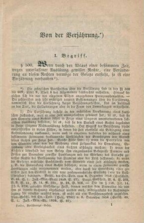 Von der Verjährung.