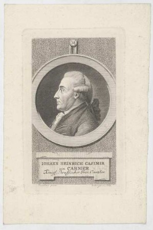 Bildnis des Iohann Heinrich Casimir von Carmer