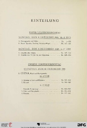 Einteilung