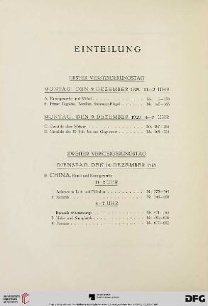 Einteilung