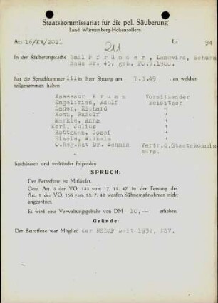 Pfründer, Emil