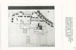 Jugendherberge und Gästehaus, Berlin-Westend (Diplomarbeit bei Willy Kreuer): Grundriss Untergeschoss 1:200
