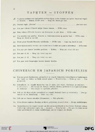 Chineesch en japansch porselein (Nr. 599-649)