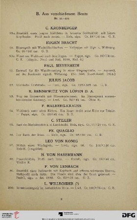 B. Aus verschiedenem Besitz (Nr. 90-191)