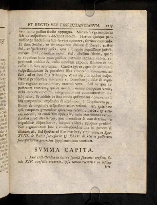 1255-1266, Summa Capita; I - IX