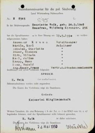 Weik, Henriette