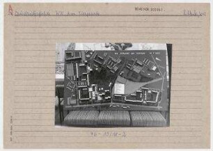 Modell: Wohnkomplex Am Tierpark. Berlin, Lichtenberg, OT Friedrichsfelde, Am Tierpark (vor 1961 Schloßstraße)/Alfred-Kowalke-Straße/Erich-Kurz-Straße/Franz-Mett-Straße/Upstallweg/Erieseering/Hans-Loch-Straße (ab 1992 Sewanstraße)