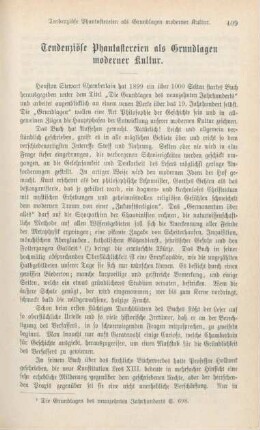 409-424 Tendenziöse Phantastereien als Grundlagen moderner Kultur
