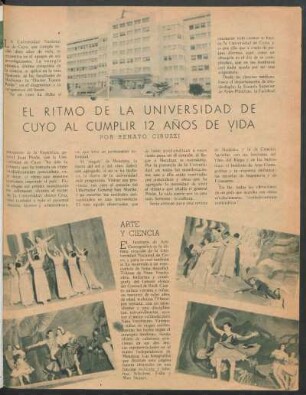 El ritmo de la Universidad de Cuyo al cumplir 12 años de vida
