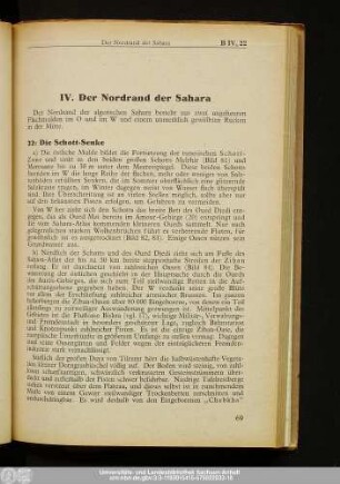 IV. Der Nordrand der Sahara