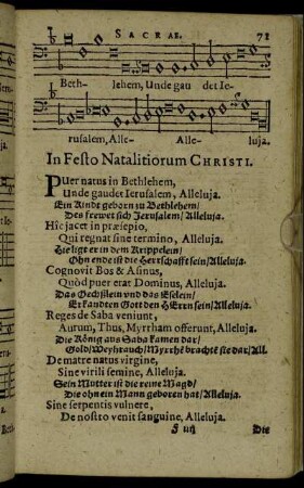 In Festo Natalitiorum Christi.