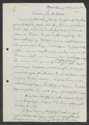 [Brief von Otto Selz an Julius Bahle vom 14. Januar 1937]
